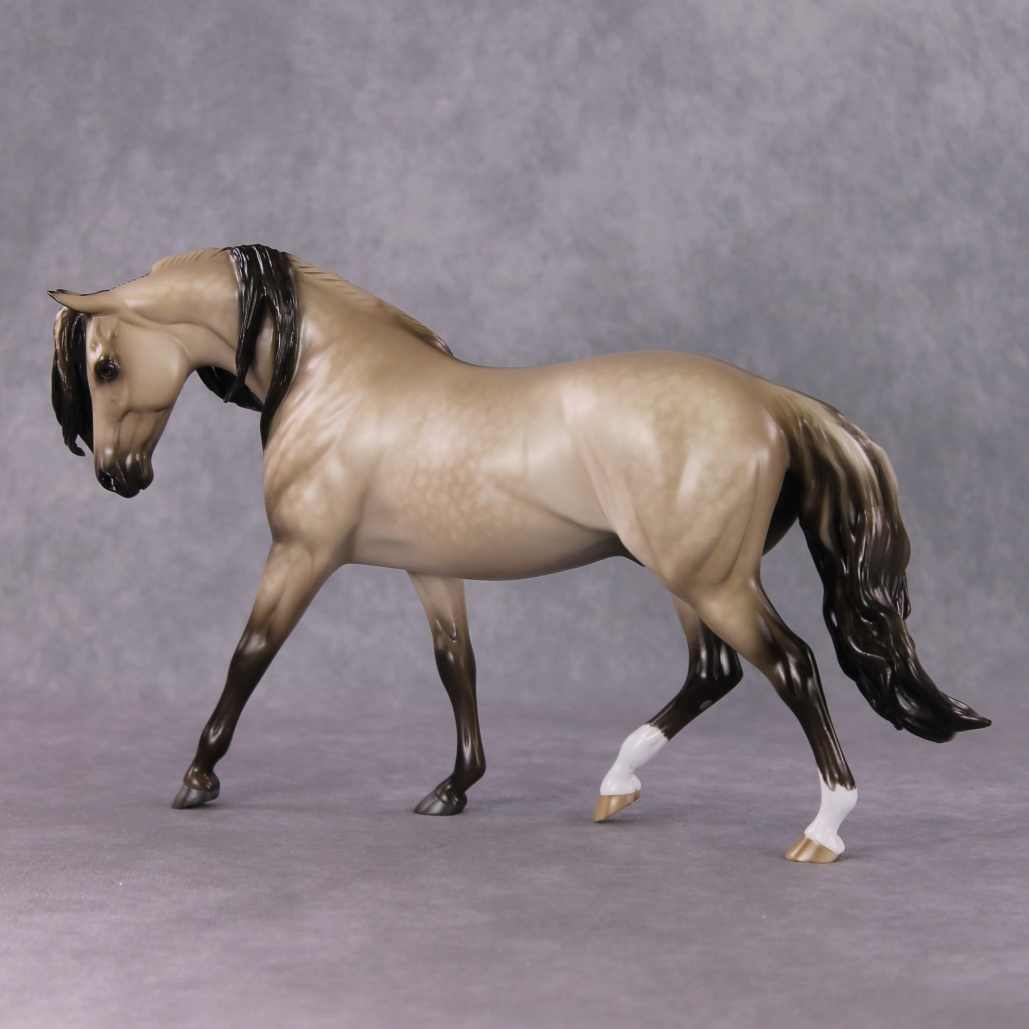 Stone Horses OOAK FCM "Illuminant" - Dappled Buckskin Pony by Sheryl Leisure &amp; Mona Best Offer 1/28/2025