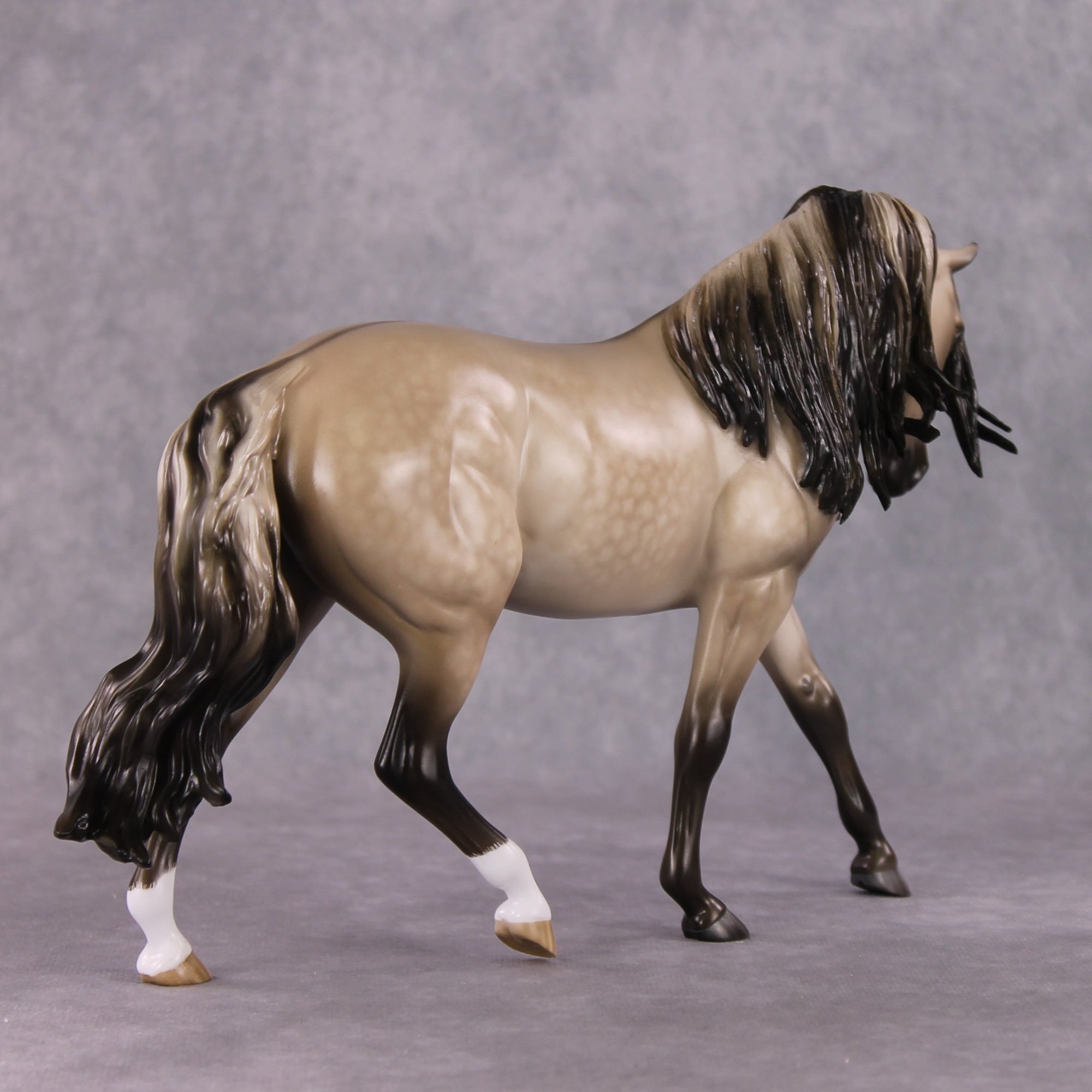 Stone Horses OOAK FCM "Illuminant" - Dappled Buckskin Pony by Sheryl Leisure &amp; Mona Best Offer 1/28/2025
