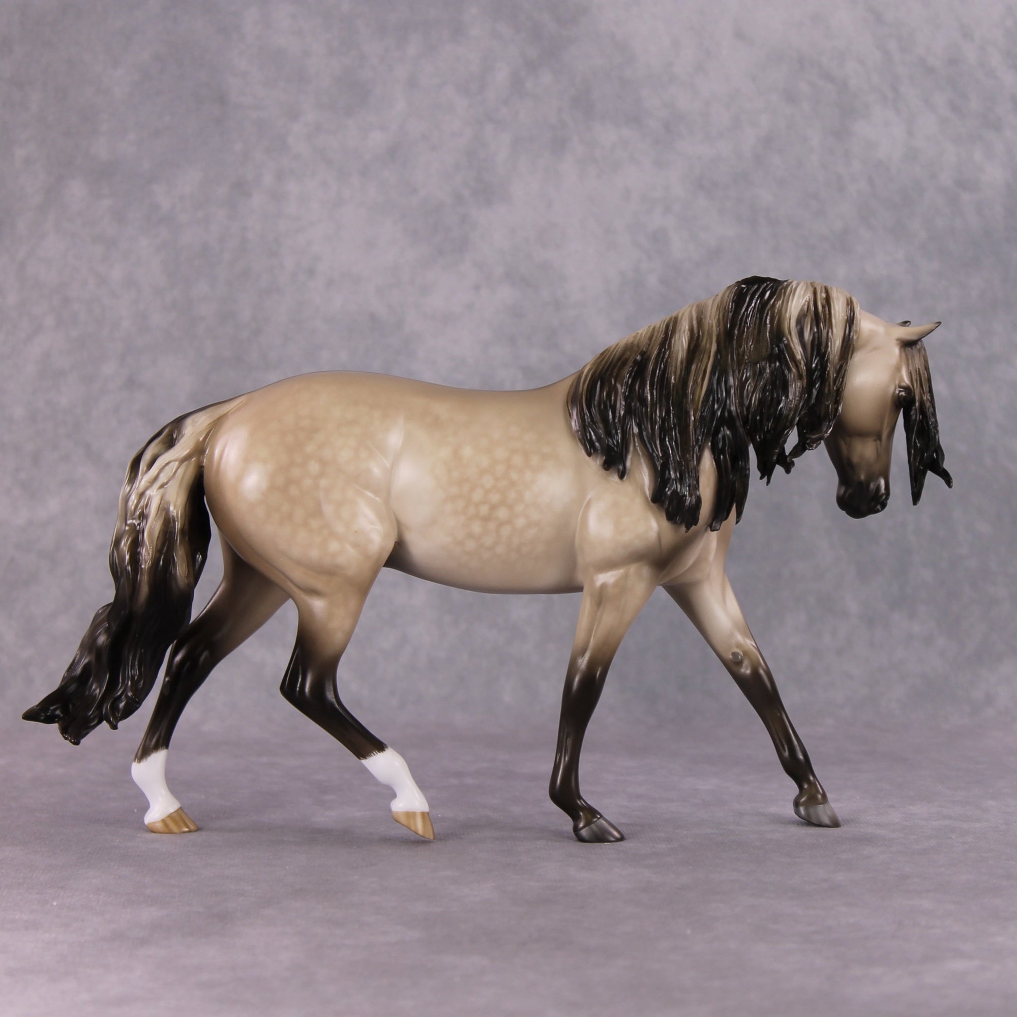 Stone Horses OOAK FCM "Illuminant" - Dappled Buckskin Pony by Sheryl Leisure &amp; Mona Best Offer 1/28/2025