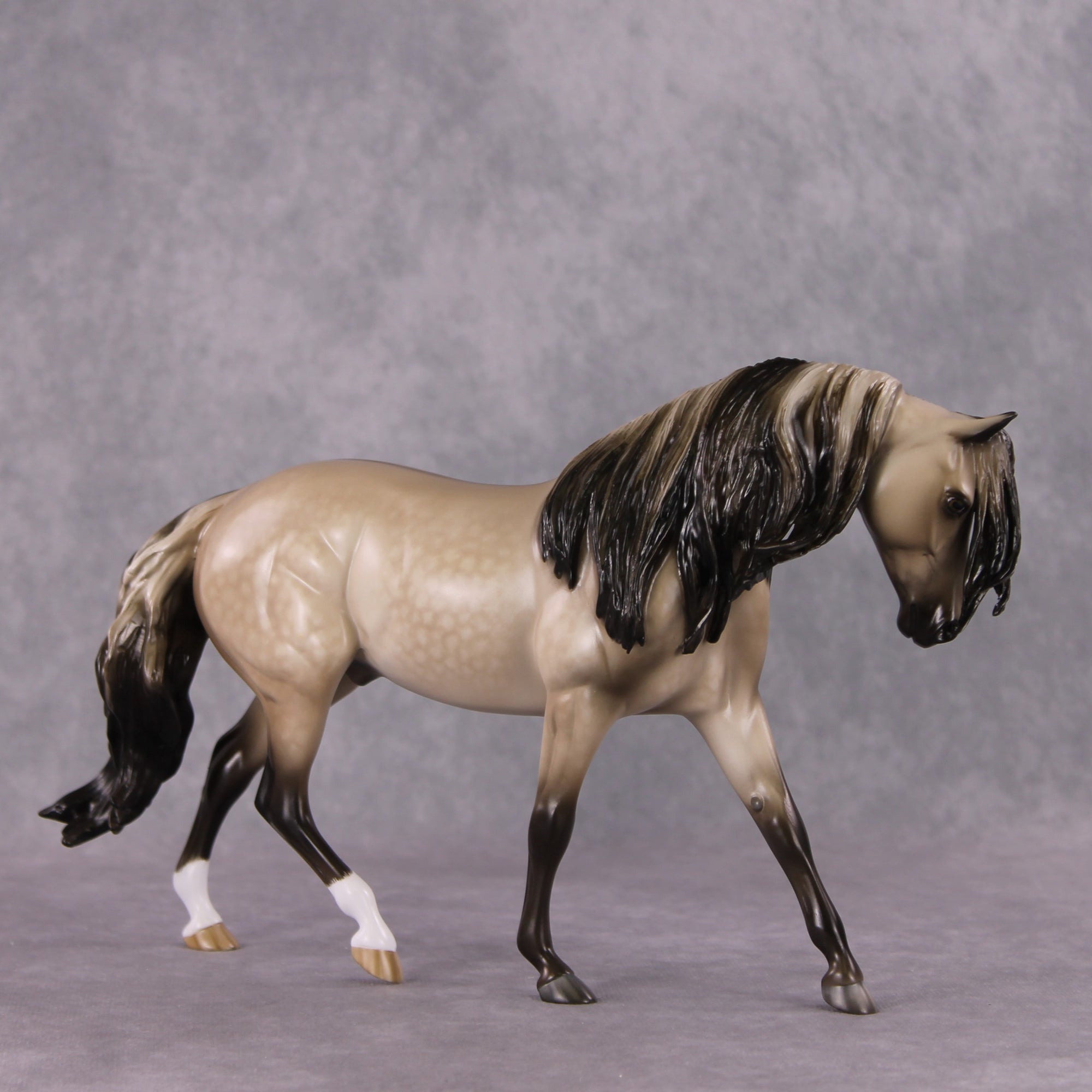 Stone Horses OOAK FCM "Illuminant" - Dappled Buckskin Pony by Sheryl Leisure &amp; Mona Best Offer 1/28/2025
