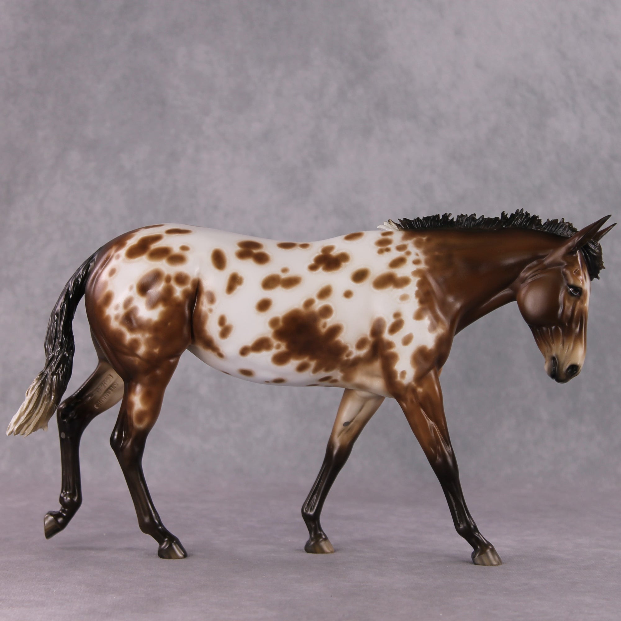 Stone Horses OOAK FCM "Vivacious" - Appaloosa Large Mule by Sheryl Leisure &amp; Mona Best Offer 1/28/2025