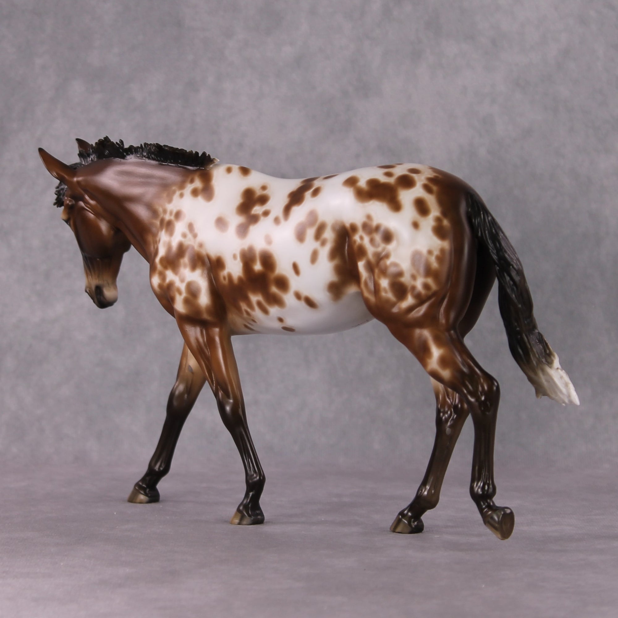 Stone Horses OOAK FCM "Vivacious" - Appaloosa Large Mule by Sheryl Leisure &amp; Mona Best Offer 1/28/2025