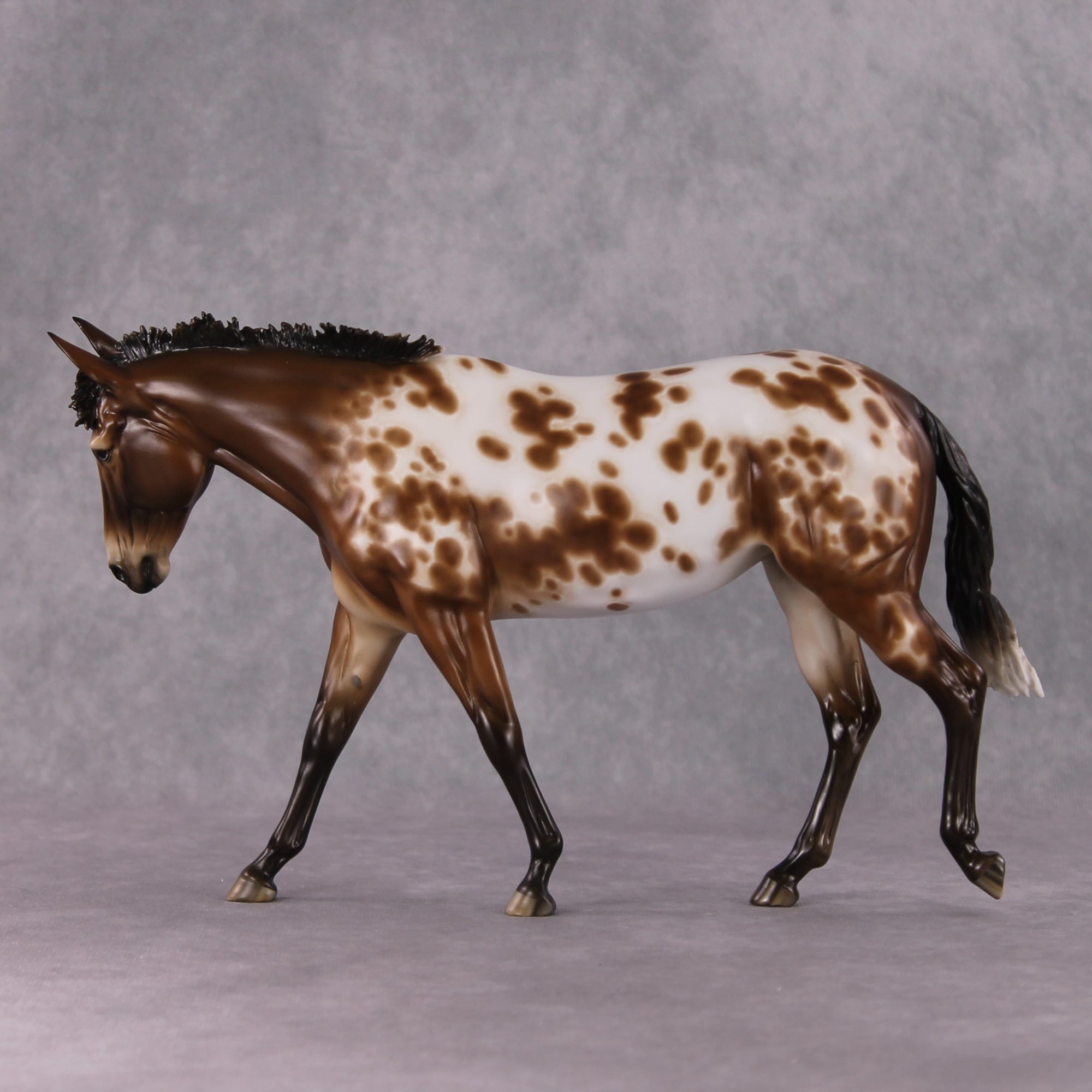 Stone Horses OOAK FCM "Vivacious" - Appaloosa Large Mule by Sheryl Leisure &amp; Mona Best Offer 1/28/2025
