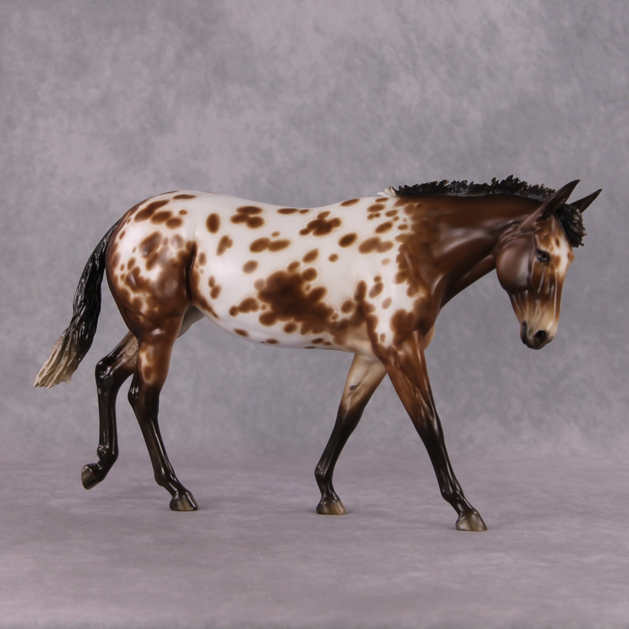 Stone Horses OOAK FCM "Vivacious" - Appaloosa Large Mule by Sheryl Leisure &amp; Mona Best Offer 1/28/2025