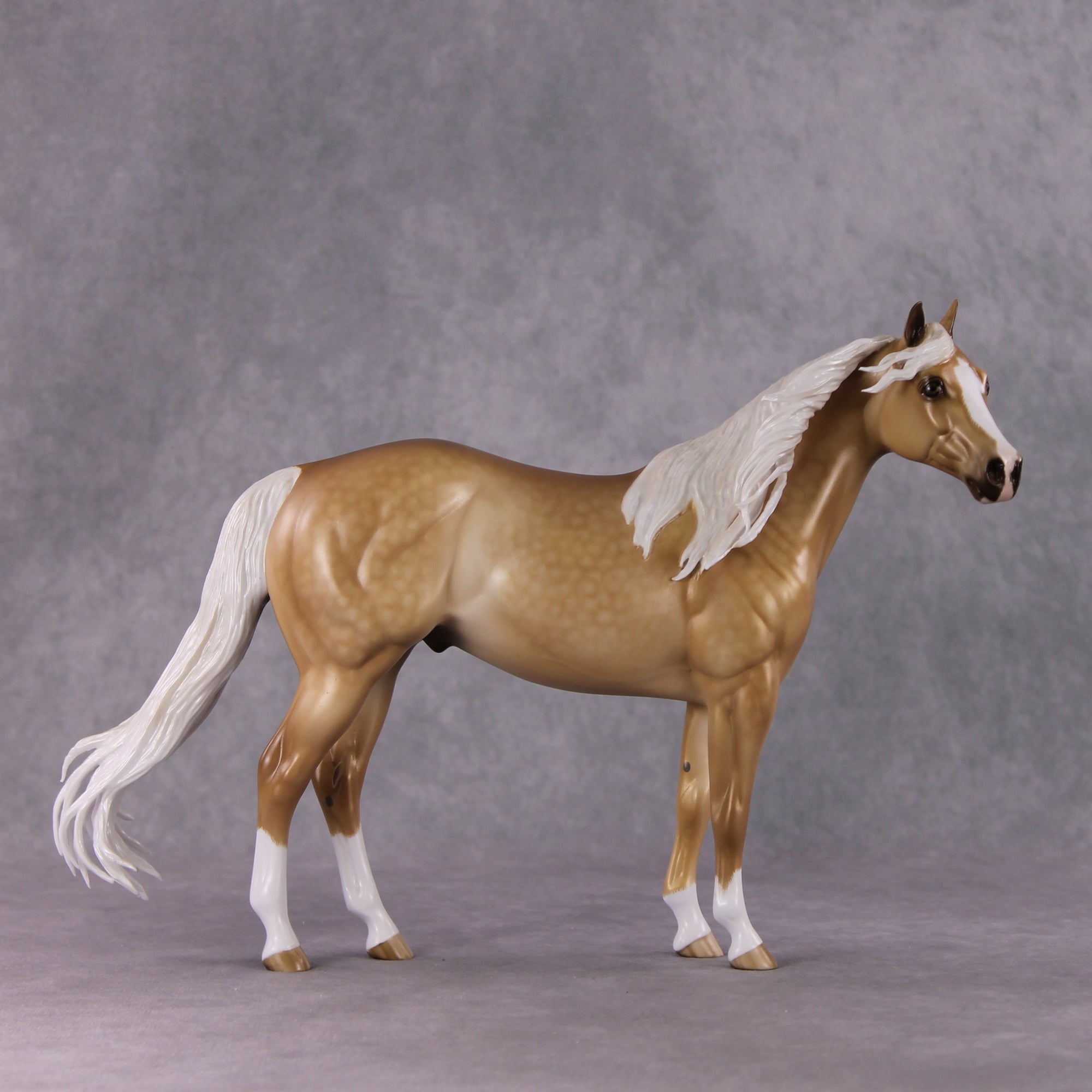Stone Horses OOAK FCM "Agleam" - Dappled Palomino ISH by Sheryl Leisure &amp; Mona Best Offer 1/28/2025