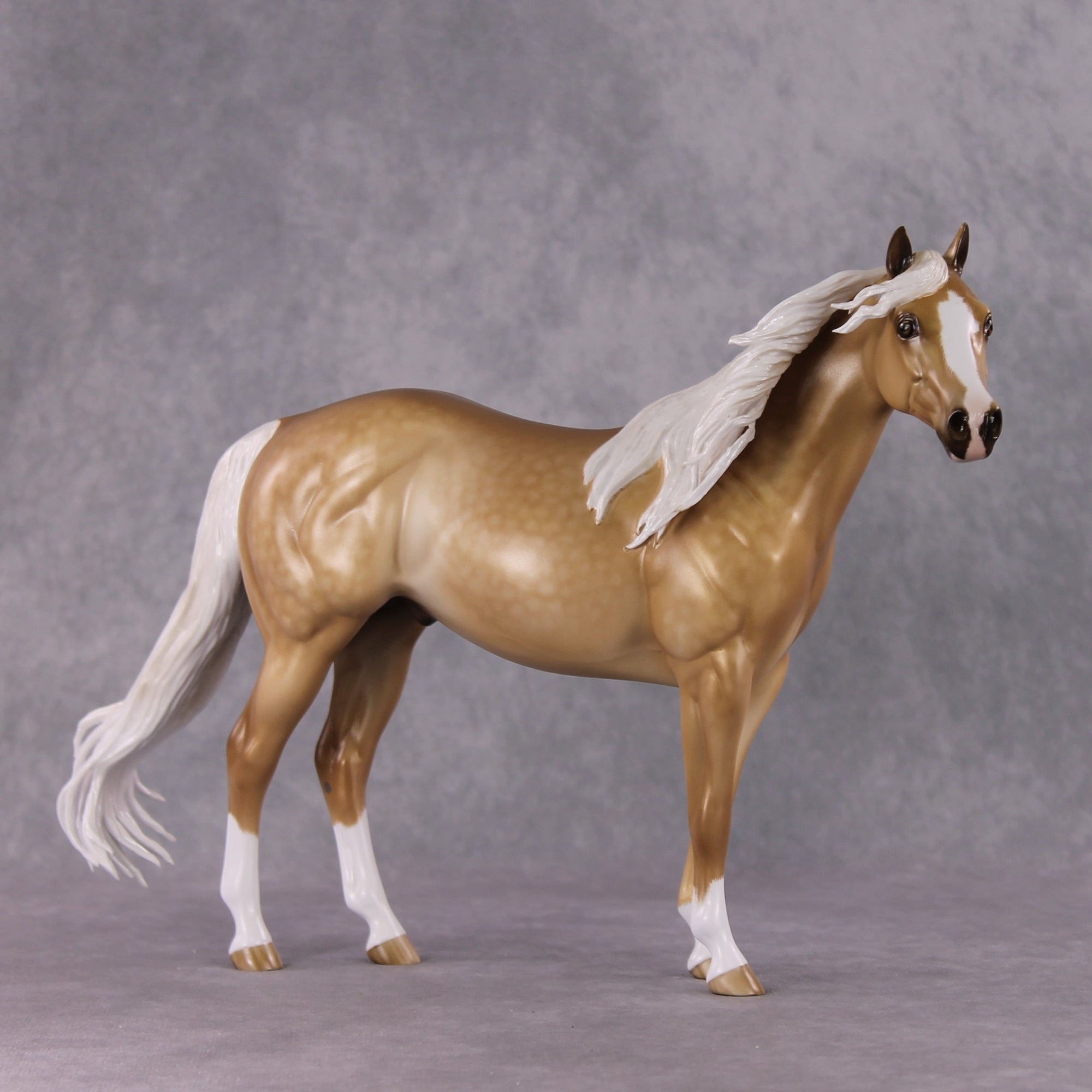 Stone Horses OOAK FCM "Agleam" - Dappled Palomino ISH by Sheryl Leisure &amp; Mona Best Offer 1/28/2025