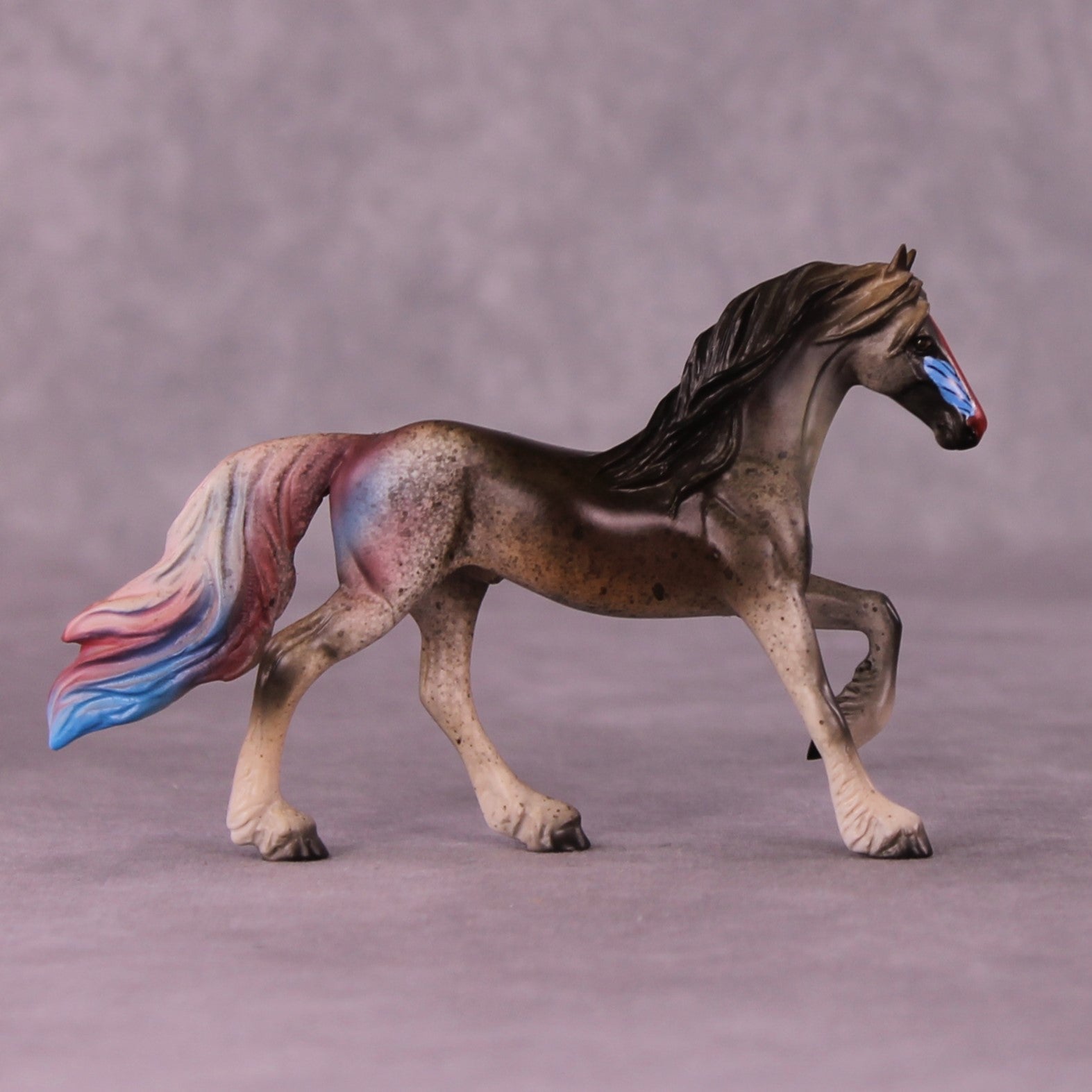 Sangha OOAK Friesian Chip by Jess Hamill MS25