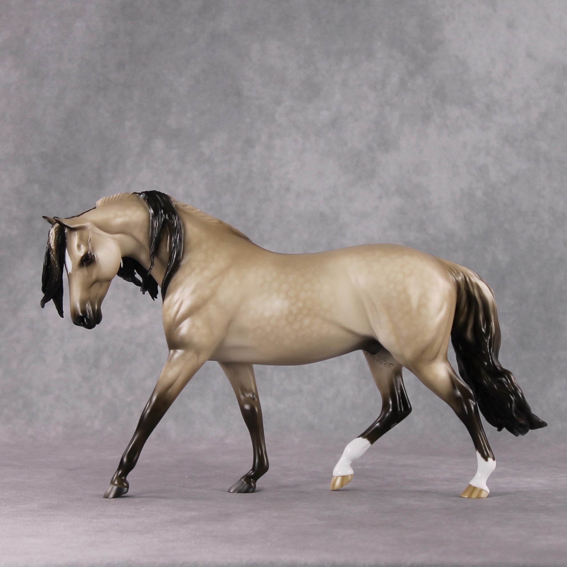 Stone Horses OOAK FCM "Illuminant" - Dappled Buckskin Pony by Sheryl Leisure &amp; Mona Best Offer 1/28/2025
