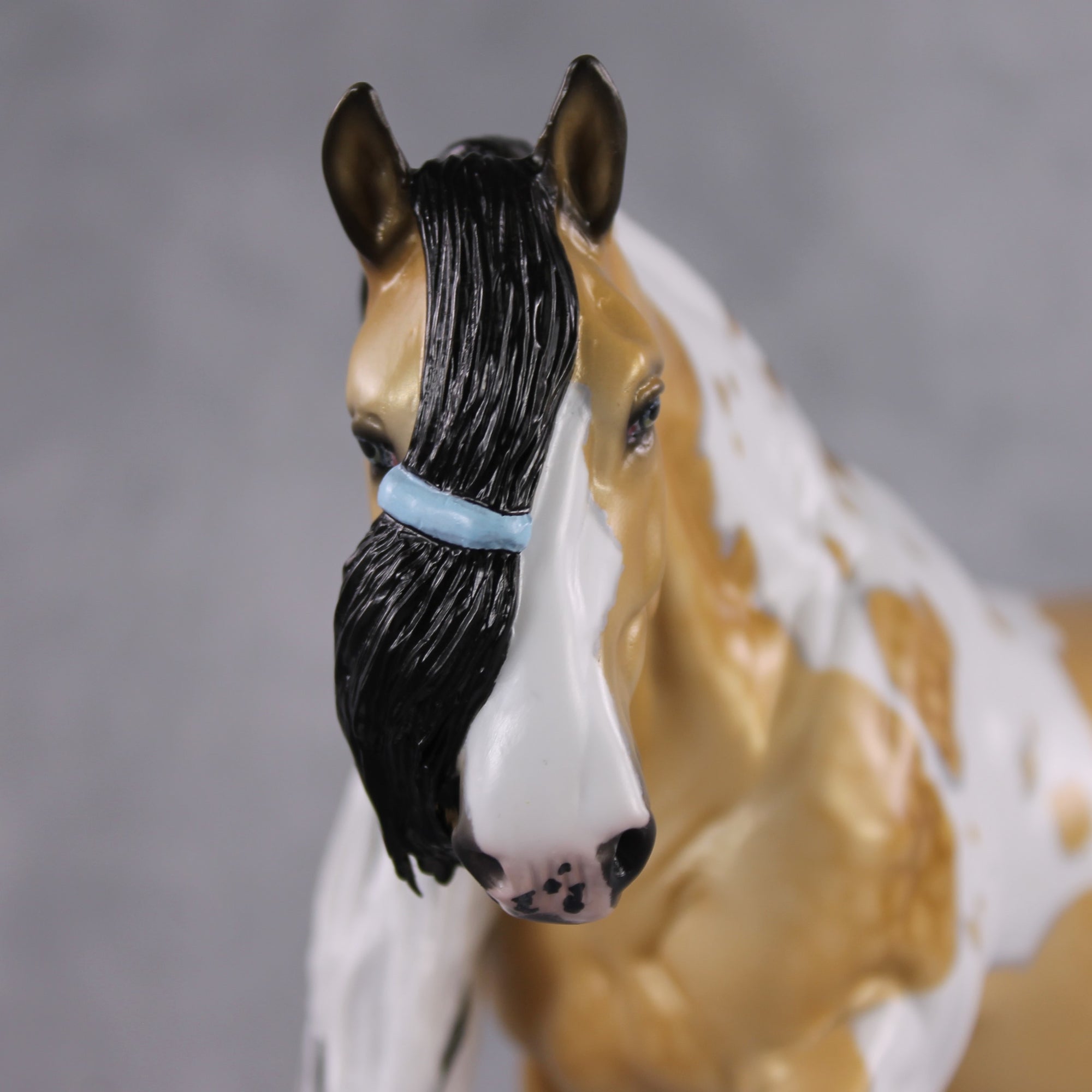 Stone Horses OOAK FCM "Prince Regent" - Dappled Buckskin Tobiano Irish Cob by Ellen Robbins &amp; Mona Best Offer 1/28/2025