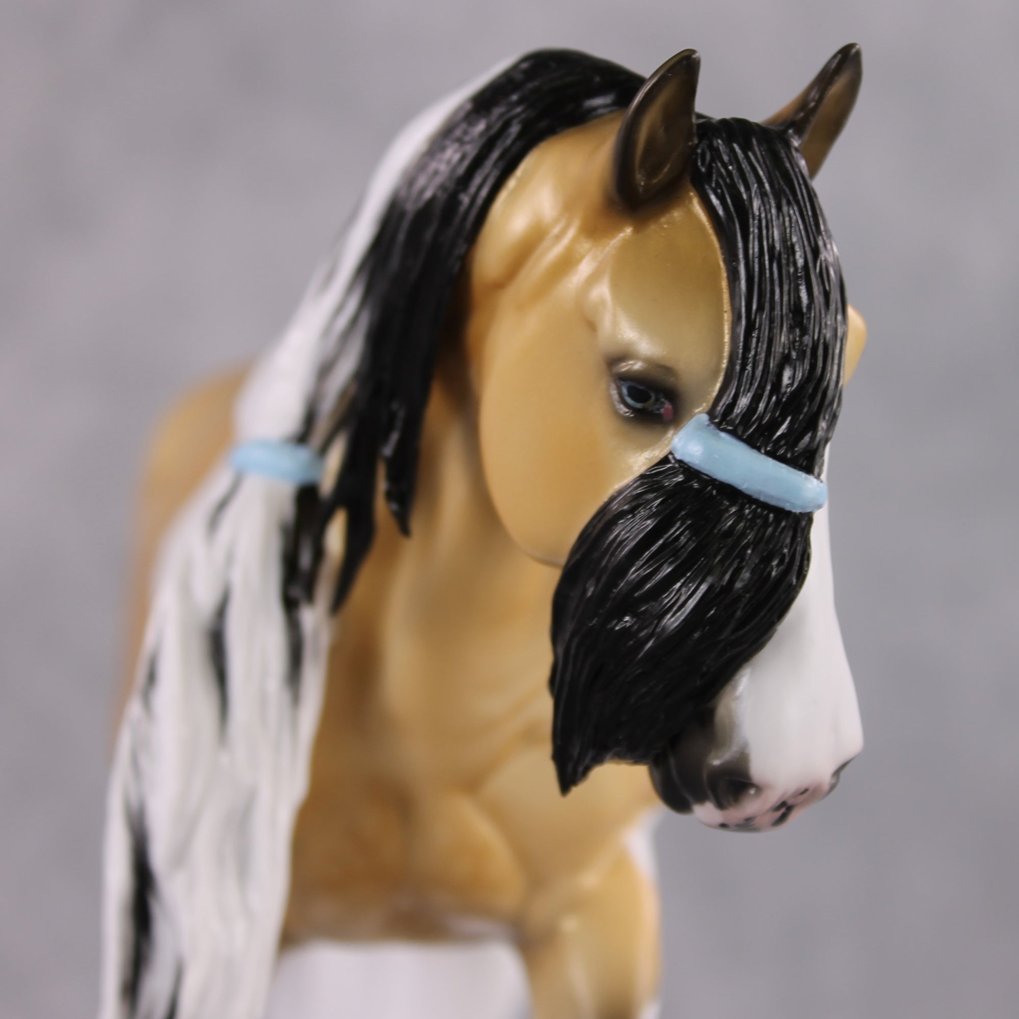 Stone Horses OOAK FCM "Prince Regent" - Dappled Buckskin Tobiano Irish Cob by Ellen Robbins &amp; Mona Best Offer 1/28/2025