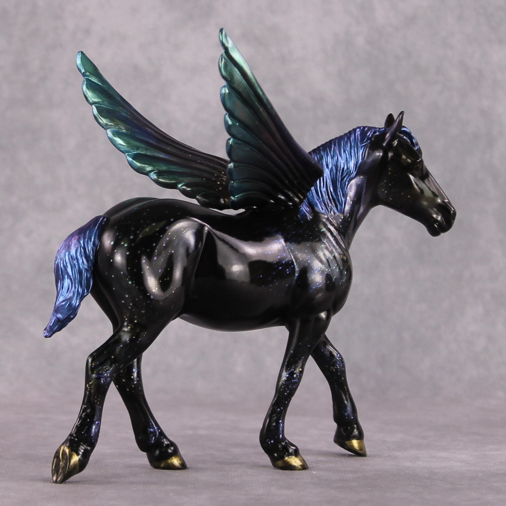 "Quoth The ... Grackle?" OOAK Deco Pebble Draft by Maggie Jenner-Bennett SS125 1/28/2025