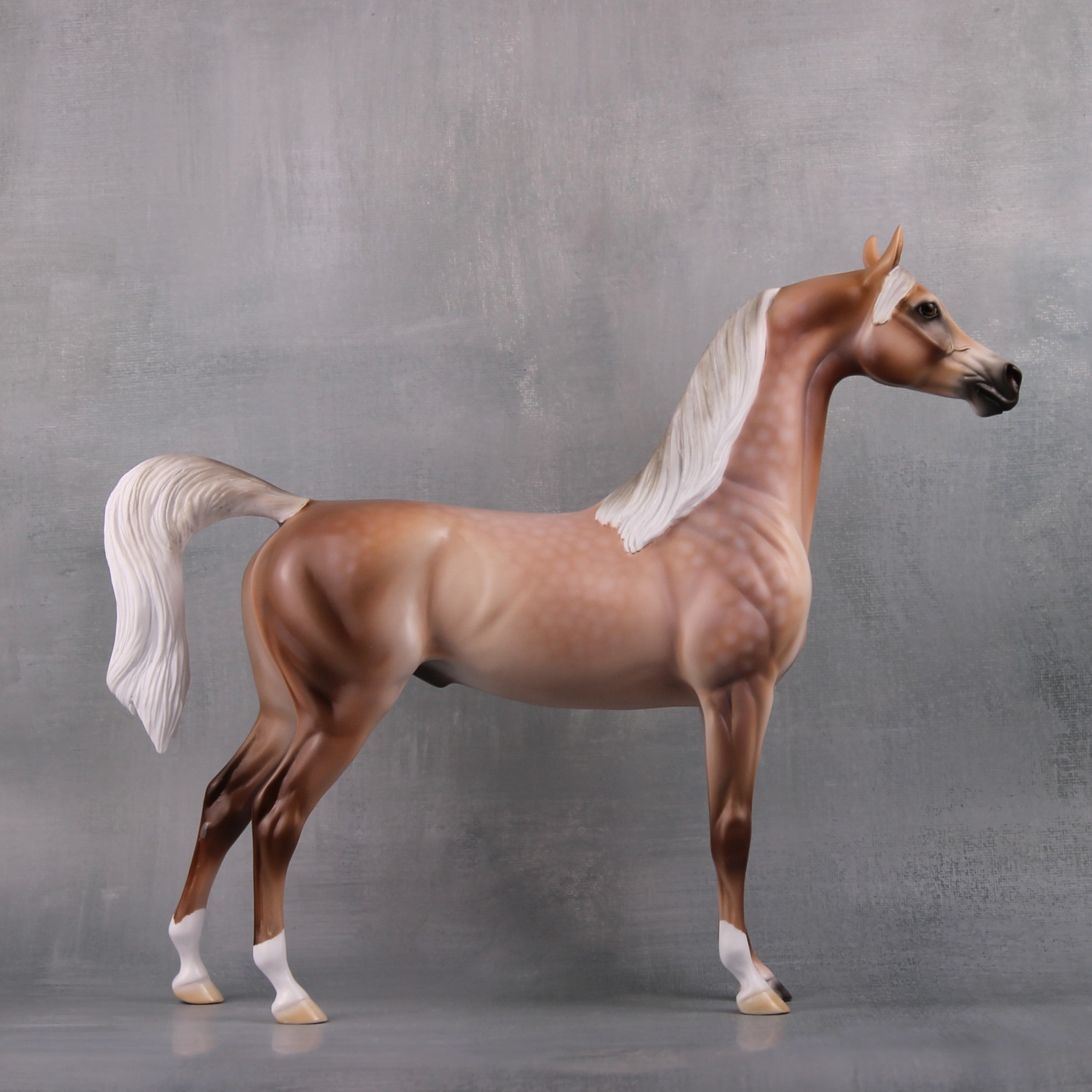 Spooky LE 10 Custom Dappled Mulberry Grey Arabian By Ashley Palmer