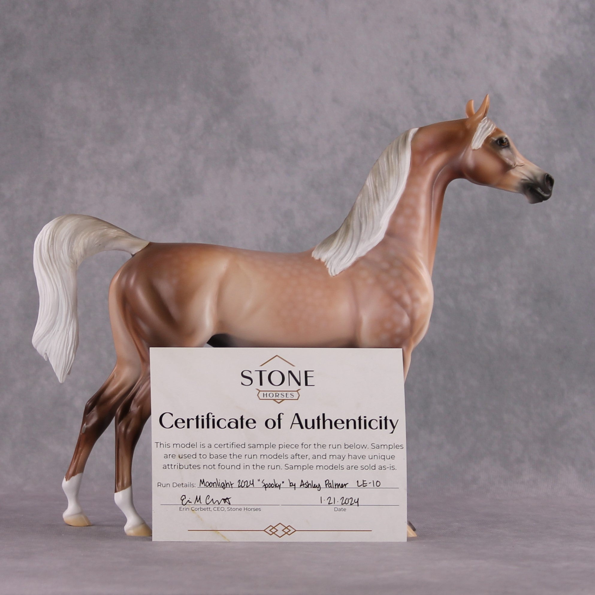 Stone Horses SAMPLE "Spooky" Moonlight Madness 2024 Arabian Stallion by Ashley Palmer