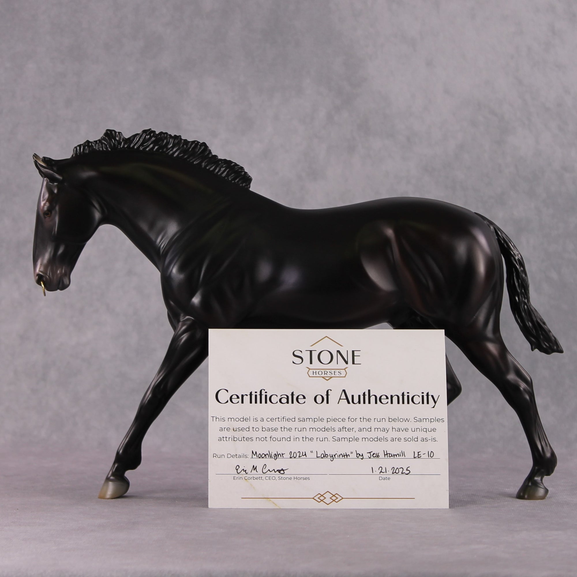 Stone Horses SAMPLE "Labyrinth" Moonlight Madness 2024 Irish Draught Minotaur by Jess Hamill