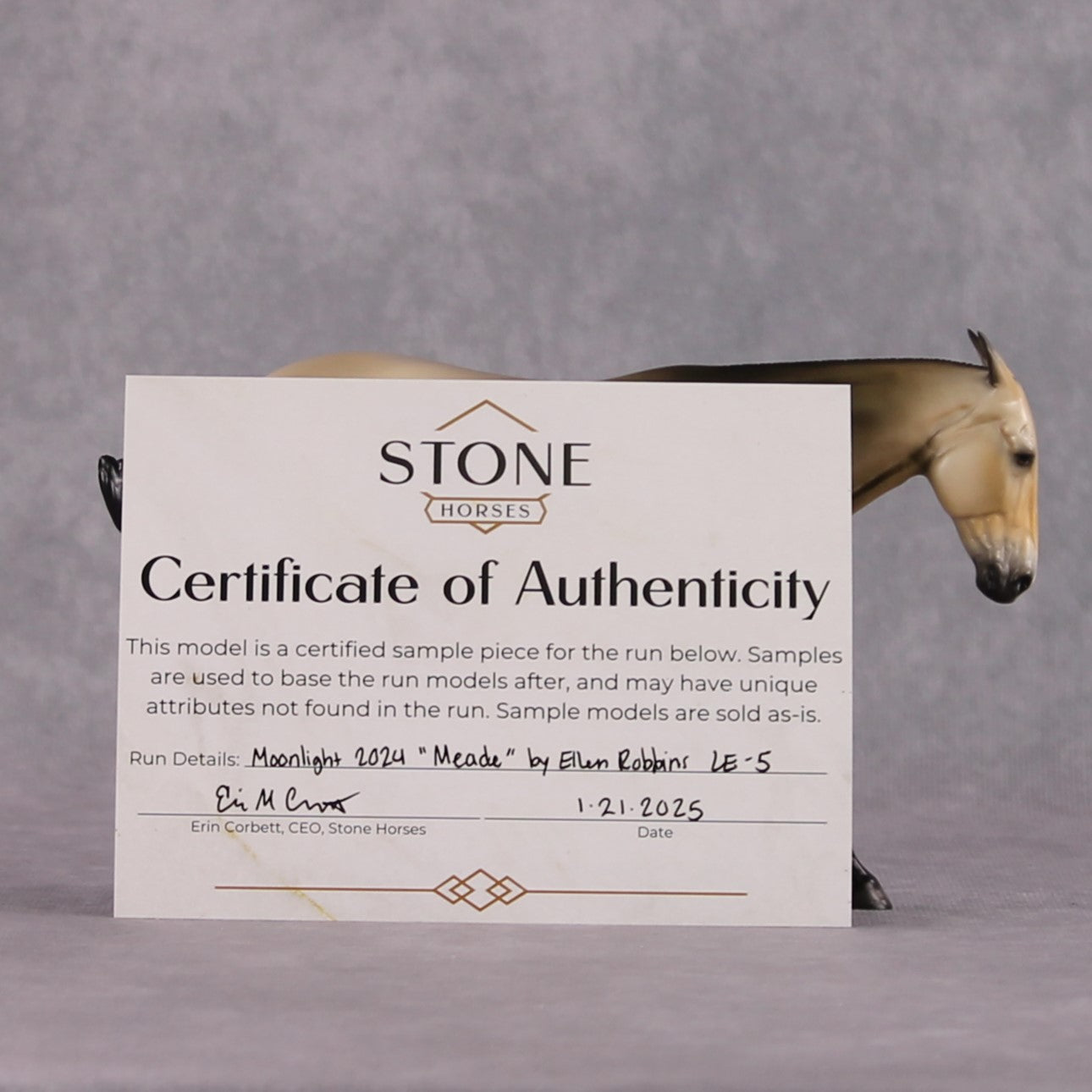 Stone Horses SAMPLE &quot;Meade&quot; Moonlight Madness 2024 Pebble Mule by Ellen Robbins