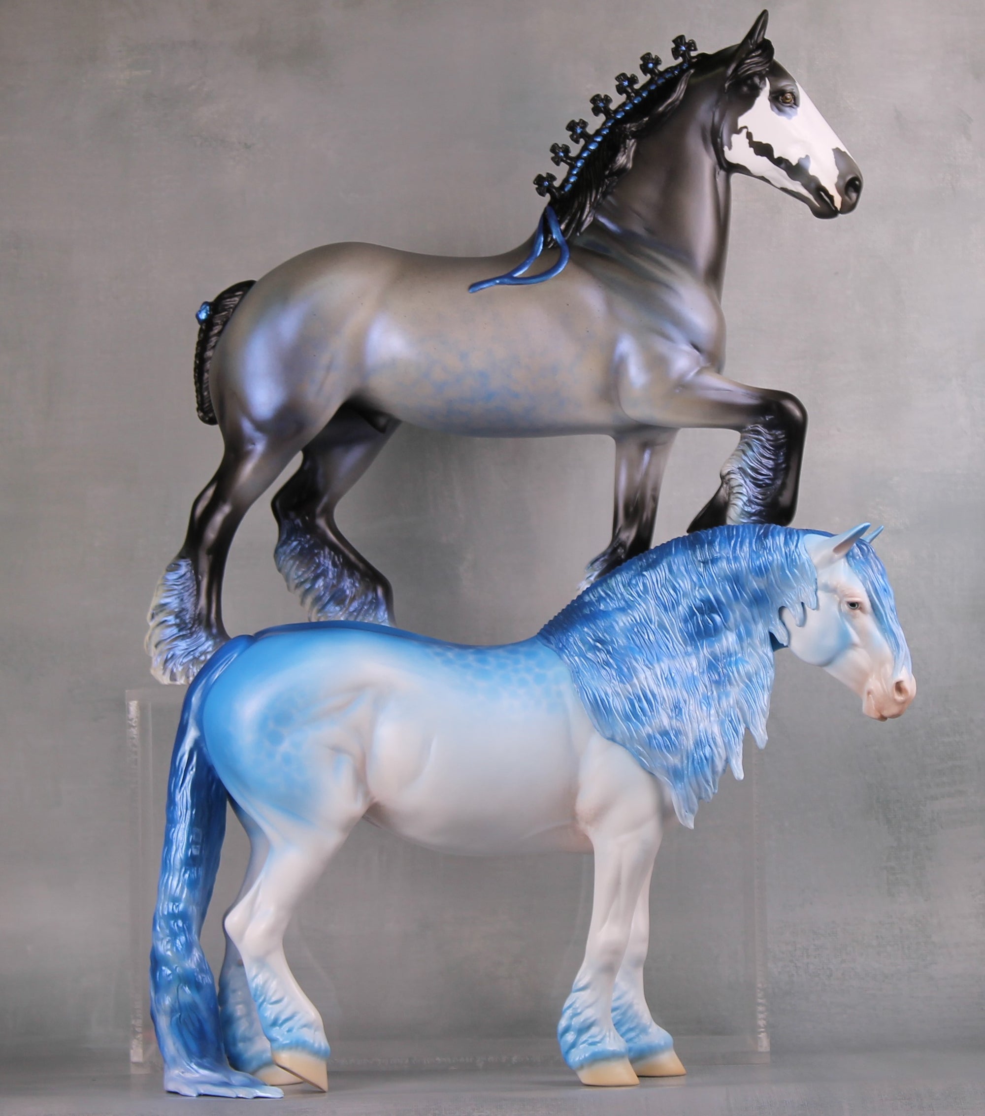 The Ferryman LE 10 Run Skull Blue Roan with Water Reflective Lacing By Ellen Robbins MM24 Run