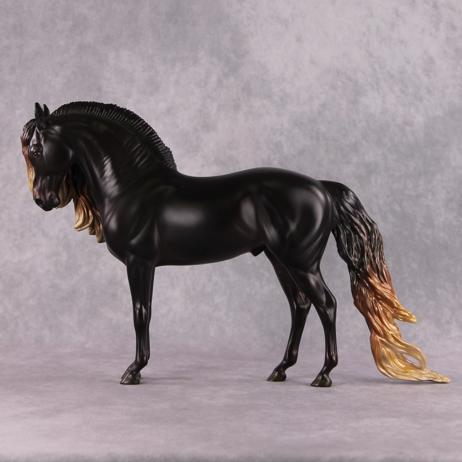 "Balefire" SAMPLE Custom Shaded Liver Chestnut Andalusian By Jess Hamill