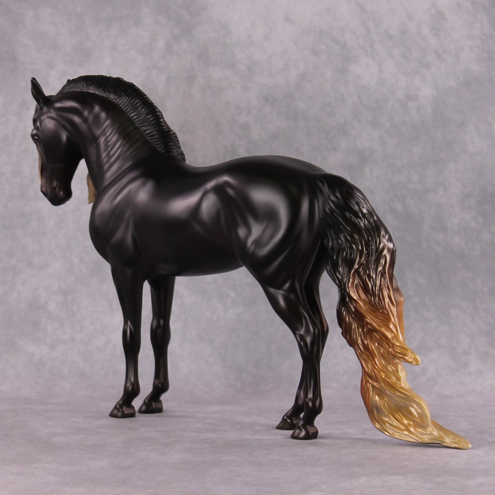 &quot;Balefire&quot; SAMPLE Custom Shaded Liver Chestnut Andalusian By Jess Hamill