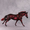 &quot;Red&quot; SAMPLE Maroon Deco Running Stock Horse By Dawn Quick