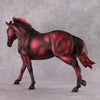 &quot;Red&quot; SAMPLE Maroon Deco Running Stock Horse By Dawn Quick