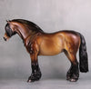 Isca OOAK Dappled Dark Bay Custom Heavy Draft Mare By Caroline Boydston - Best Offer 10/8/24