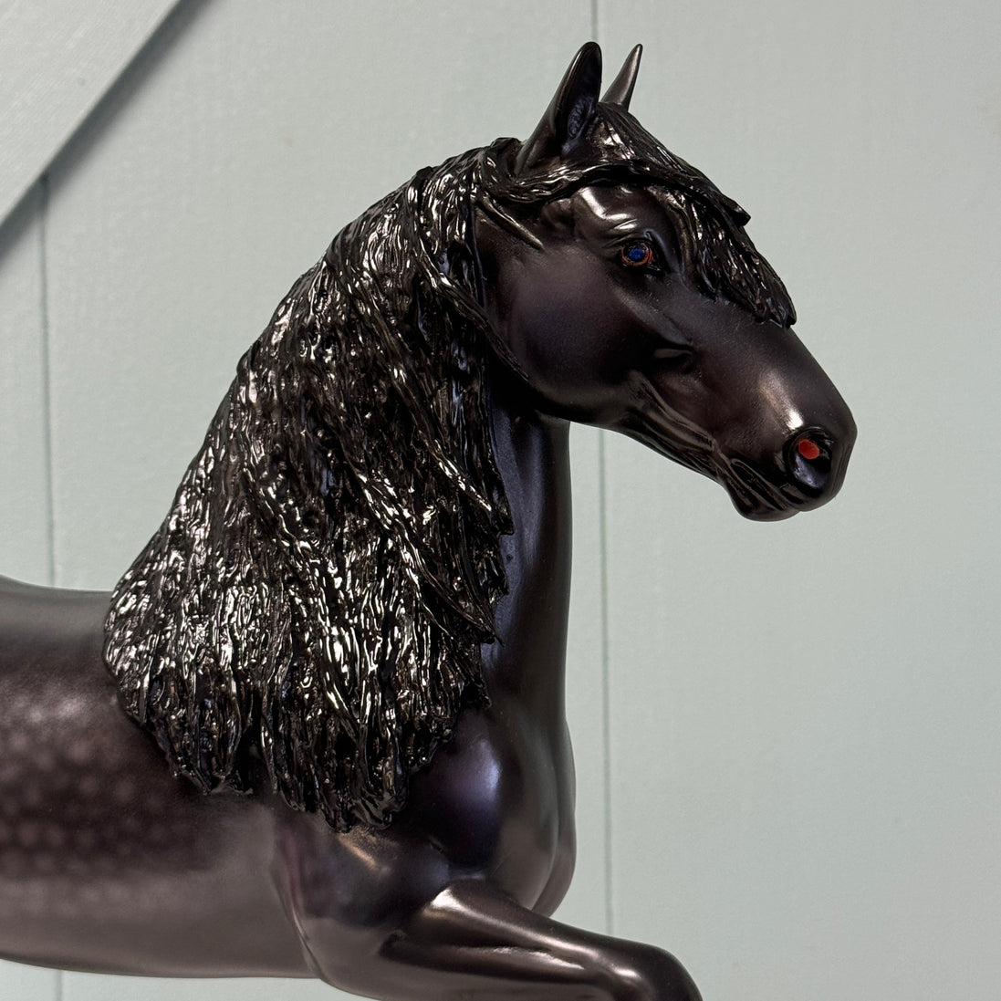 Tritone OOAK Custom Dappled Black Trotting Drafter By Caroline Boydston Best Offers 7/30/24
