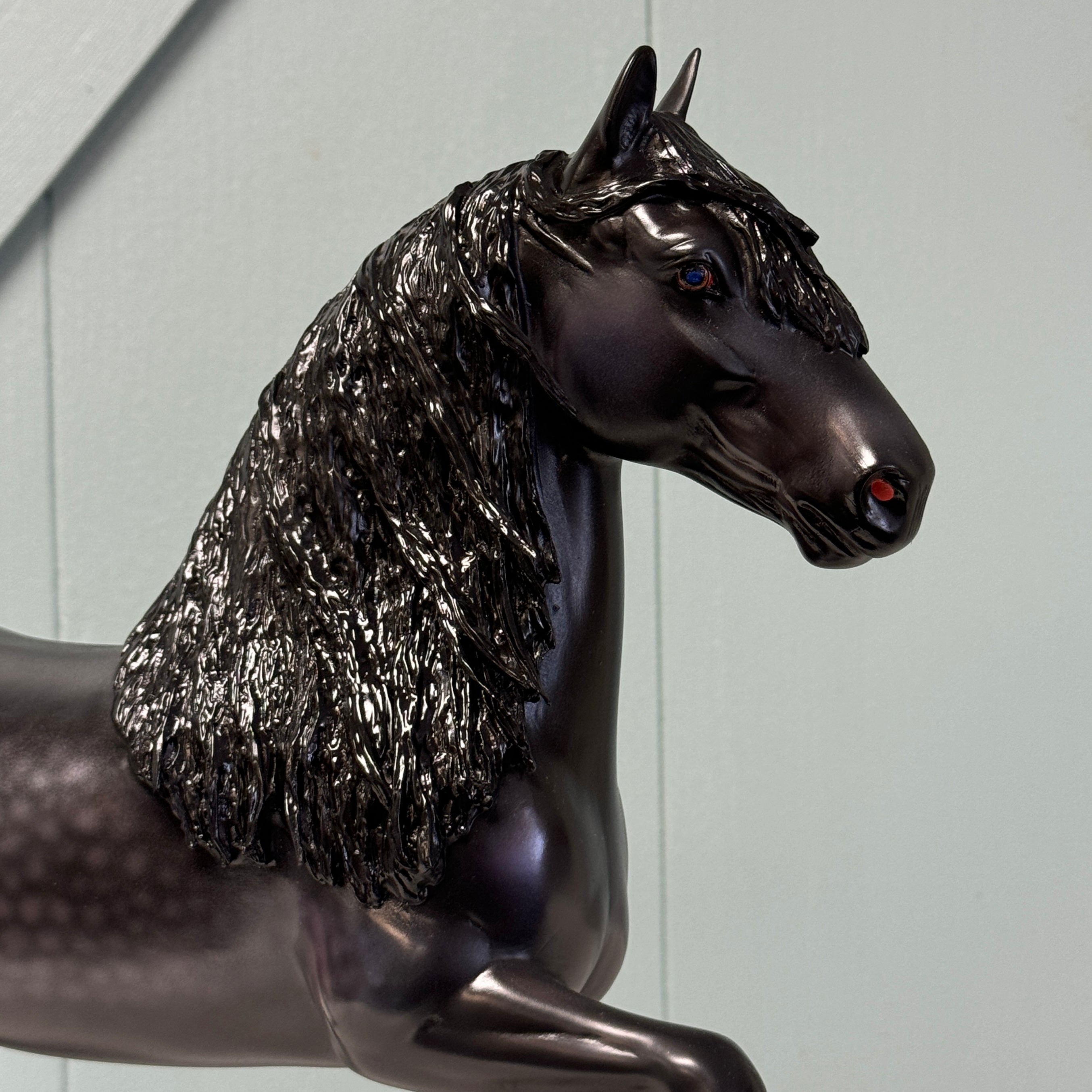 Tritone OOAK Custom Dappled Black Trotting Drafter By Caroline Boydston Best Offers 7/30/24