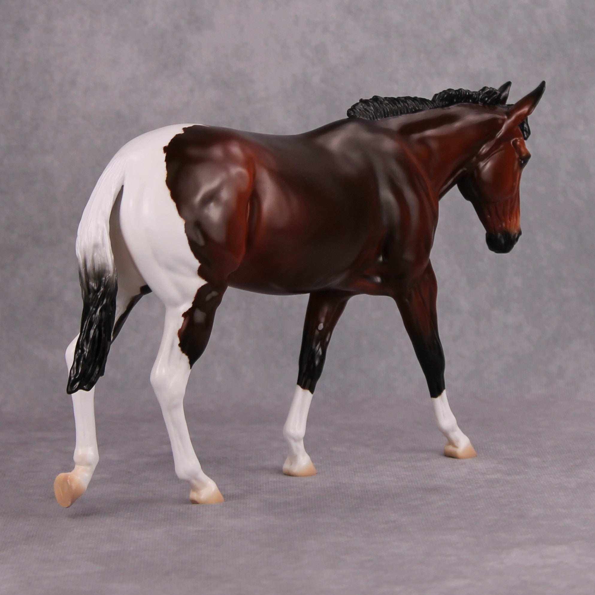 Cozy Cocoa OOAK Bay Tobiano Mule By Visiting Artist Kirsten Wellman By MM24