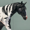 Pantheon OOAK Custom Black Tobiano with Cat Tracks Running Stock Horse By Caroline Boydston Best Offers 7/30/24