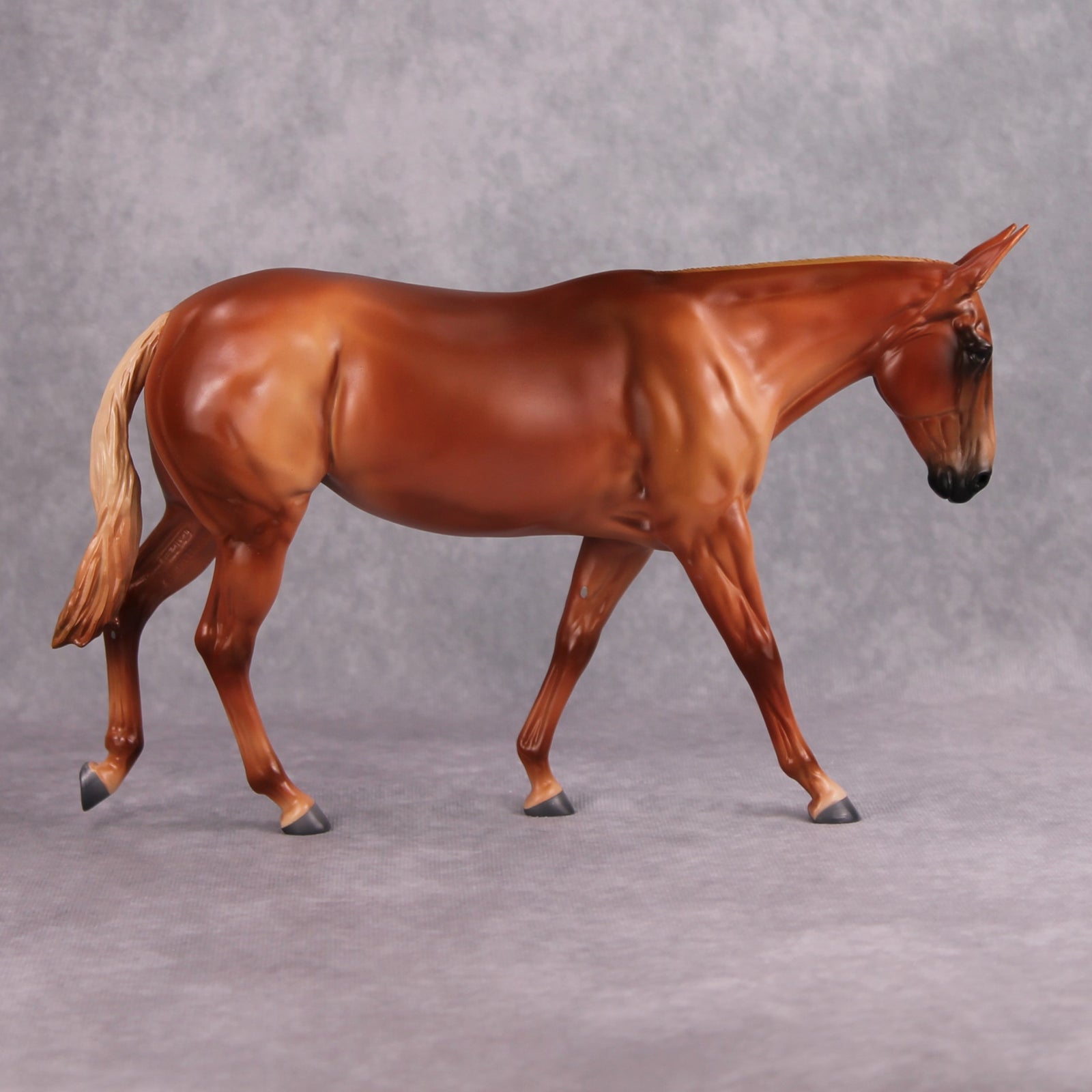 Pumpkin Spice OOAK Flaxen Chestnut Mule By Visiting Artist Kirsten Wellman MM24