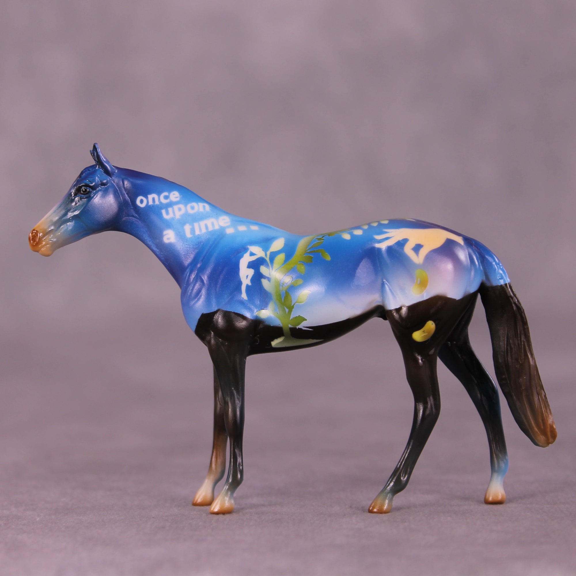 Jack and the Beanstalk OOAK Chip Thoroughbred Friesian by Kike (Enrique) Duarte LHS25