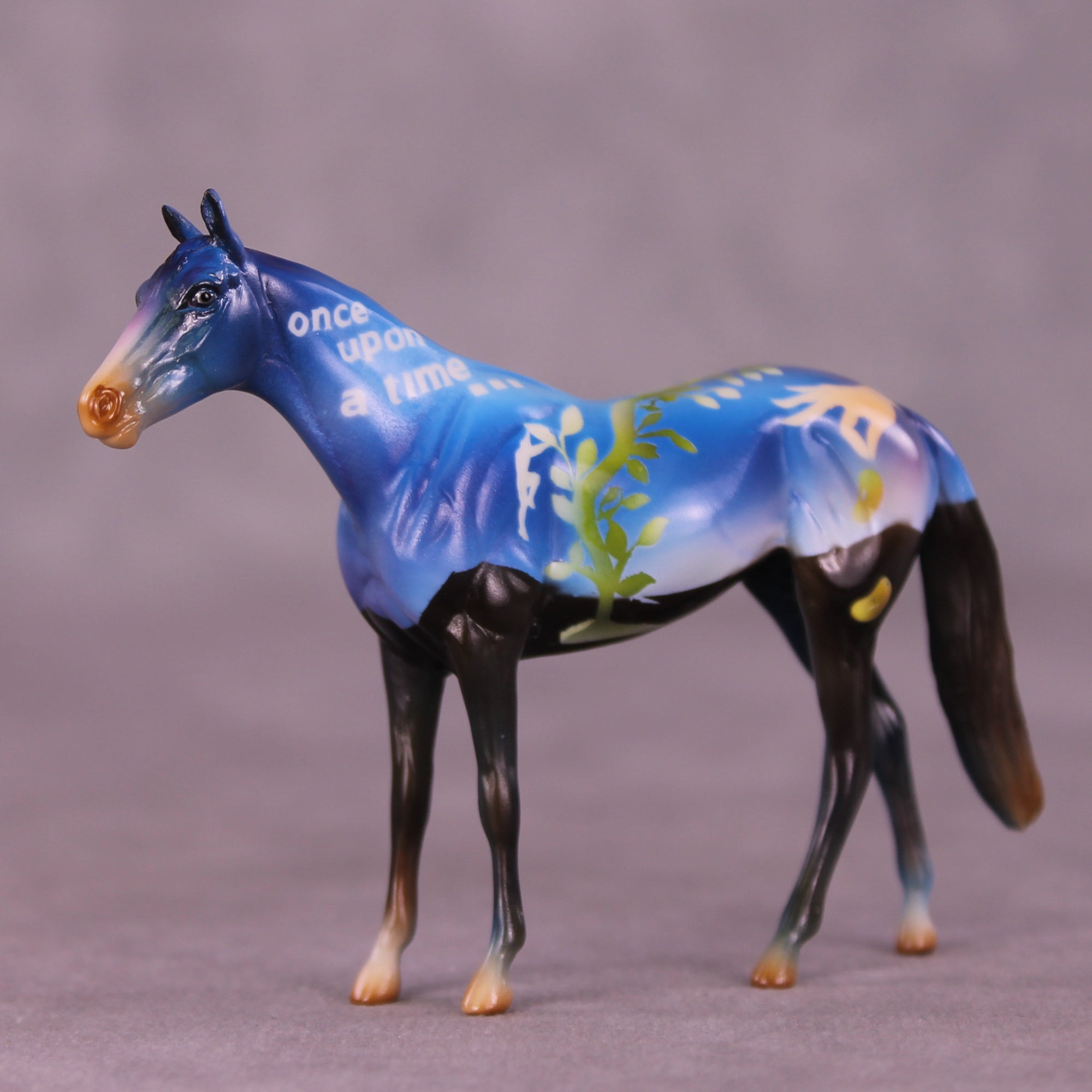 Jack and the Beanstalk OOAK Chip Thoroughbred Friesian by Kike (Enrique) Duarte LHS25