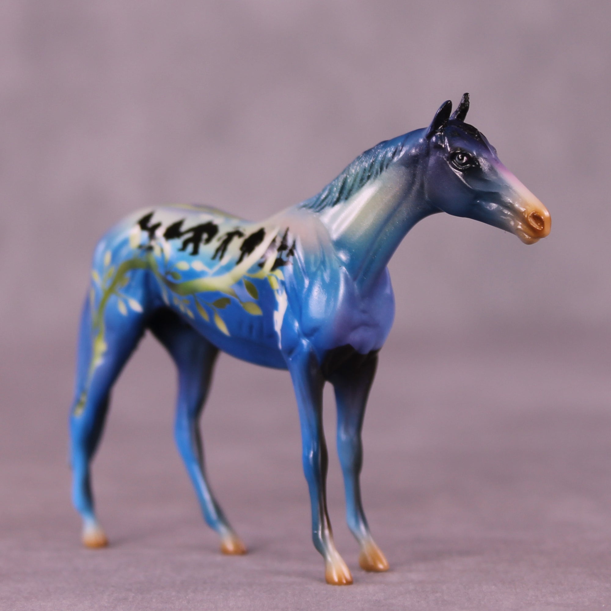 Jack and the Beanstalk OOAK Chip Thoroughbred Friesian by Kike (Enrique) Duarte LHS25