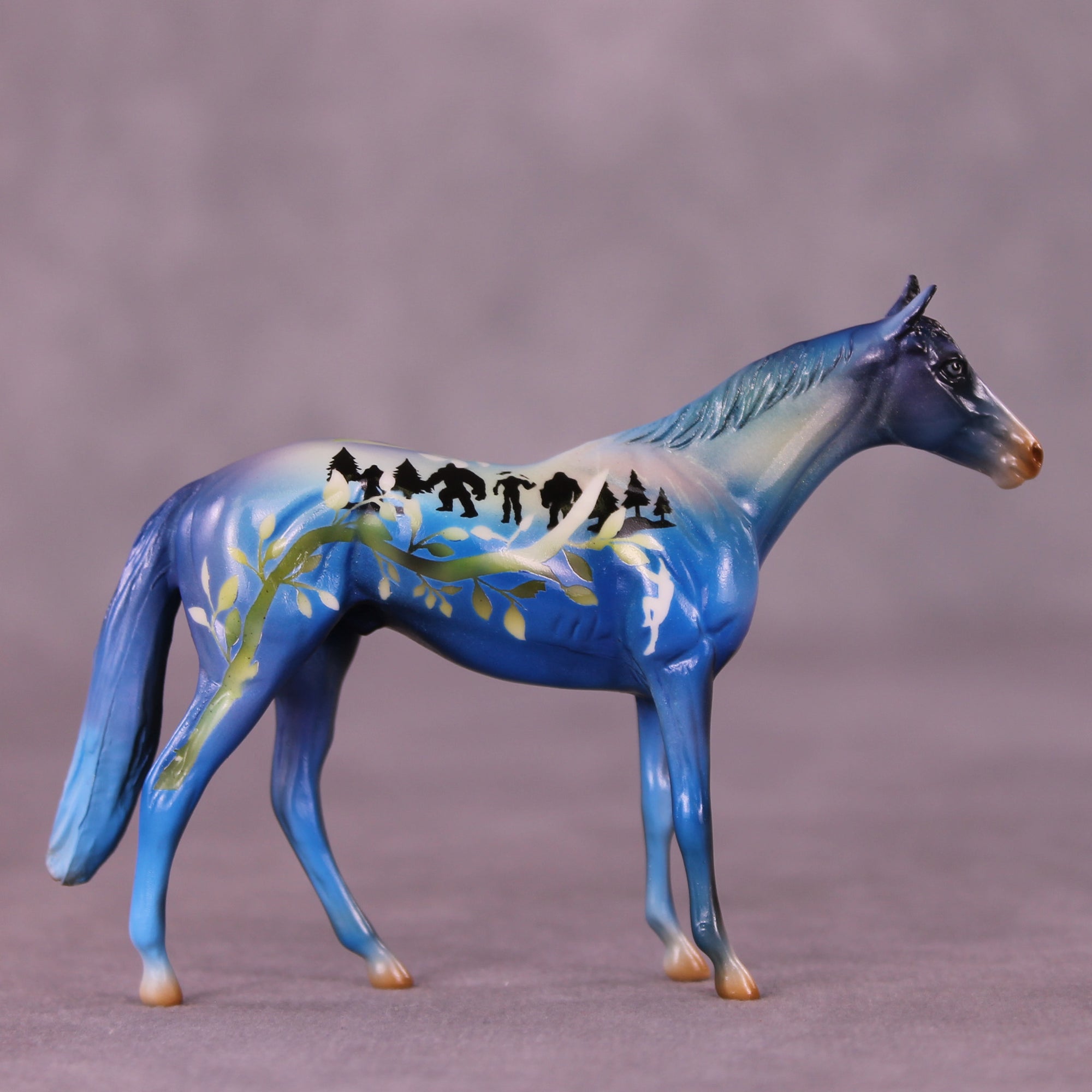 Jack and the Beanstalk OOAK Chip Thoroughbred Friesian by Kike (Enrique) Duarte LHS25