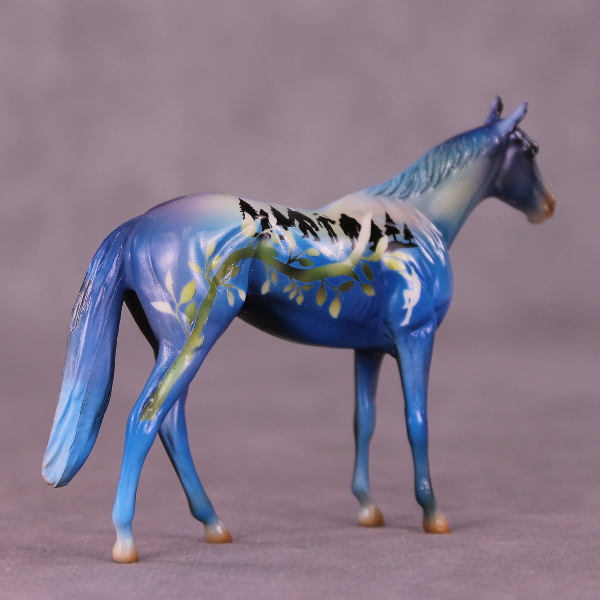 Jack and the Beanstalk OOAK Chip Thoroughbred Friesian by Kike (Enrique) Duarte LHS25
