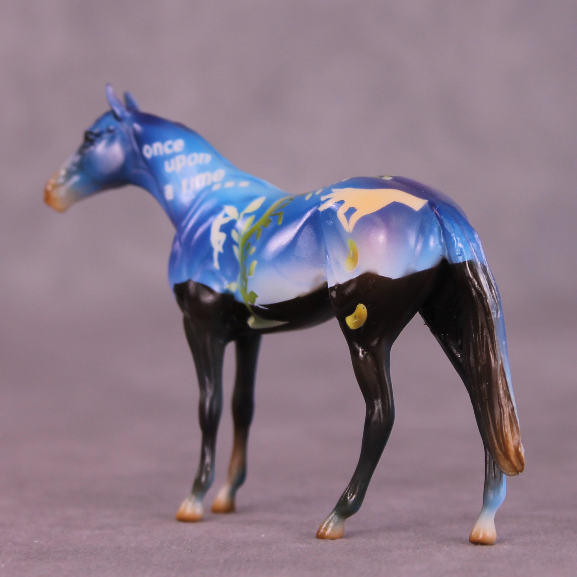 Jack and the Beanstalk OOAK Chip Thoroughbred Friesian by Kike (Enrique) Duarte LHS25