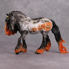 PREVIEW LISTING ONLY October Nights OOAK Deco Pumpkin Smoke Unicorn Irish Cob By Dawn Quick MM24