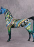 Big Winter Sale! OOAK Deco Blue Pattern Arabian By Dawn Quick MM24
