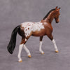 PREVIEW LISTING ONLY Brandy OOAK Glossy Bay Appaloosa Warmblood Chip By Dawn Quick MM24