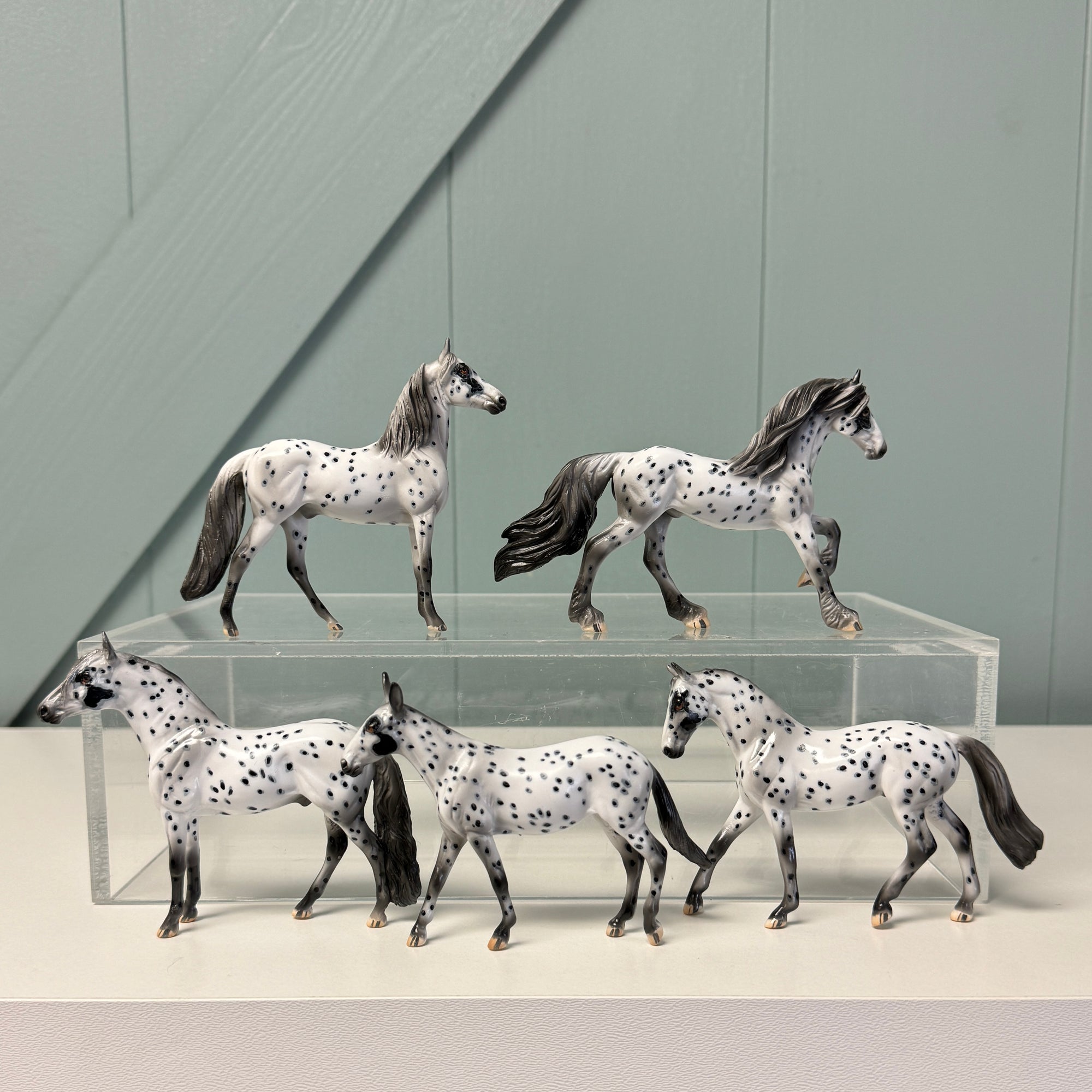 Pepper Series LE-5 OOAK Black Leopard Appaloosa Chips By Dawn Quick and Julie Keim $99 Chip Sale