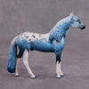 PREVIEW LISTING ONLY Narrow Escape Deco Blue Appaloosa Andalusian Chip By Dawn Quick OOAK  By  MM24