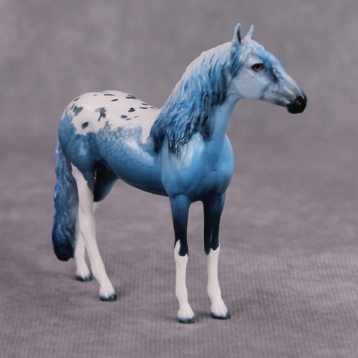 Narrow Escape Deco Blue Appaloosa Andalusian Chip By Dawn Quick OOAK  By  MM24