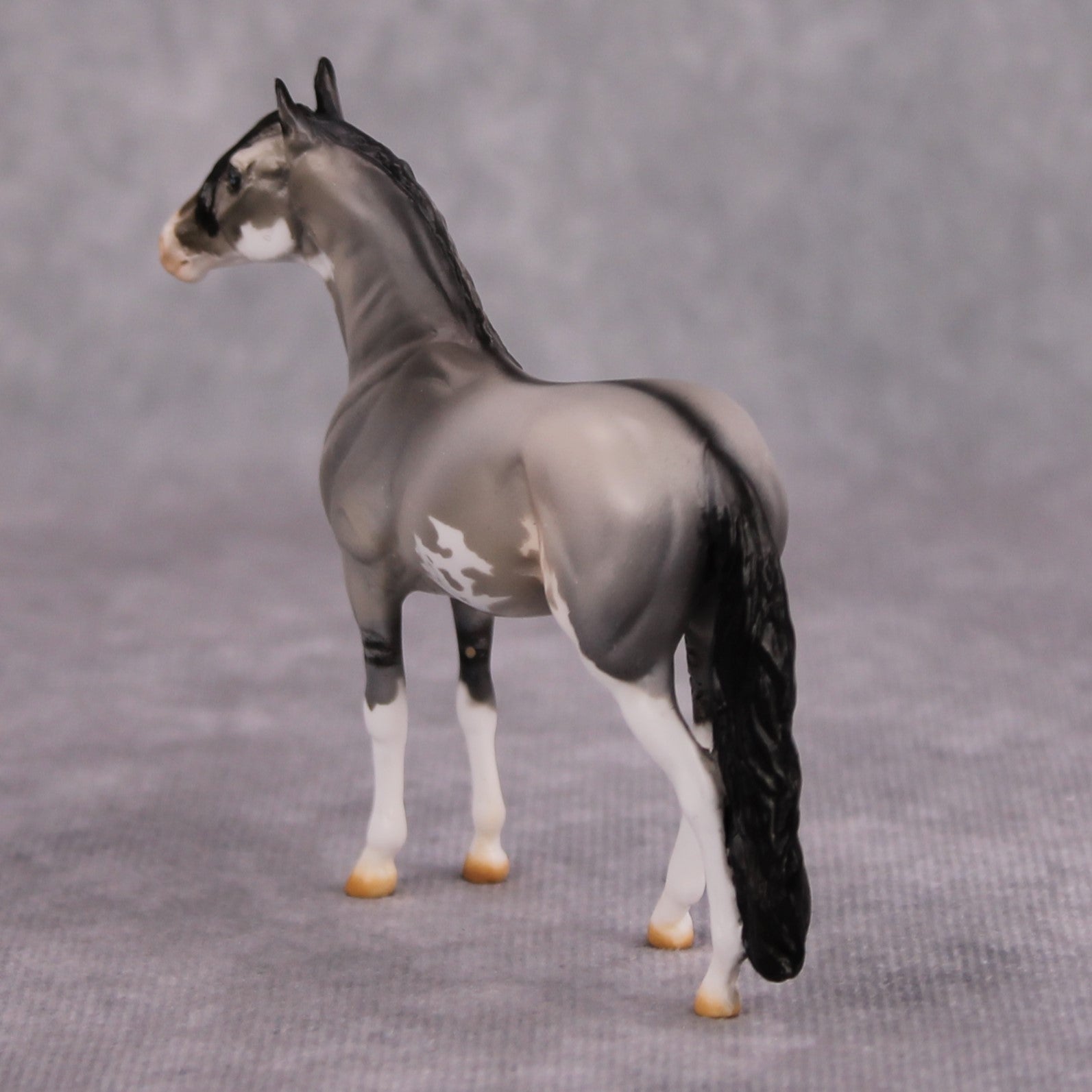 Mark OOAK Grulla Pinto Andalusian Chip By Dawn Quick MM24