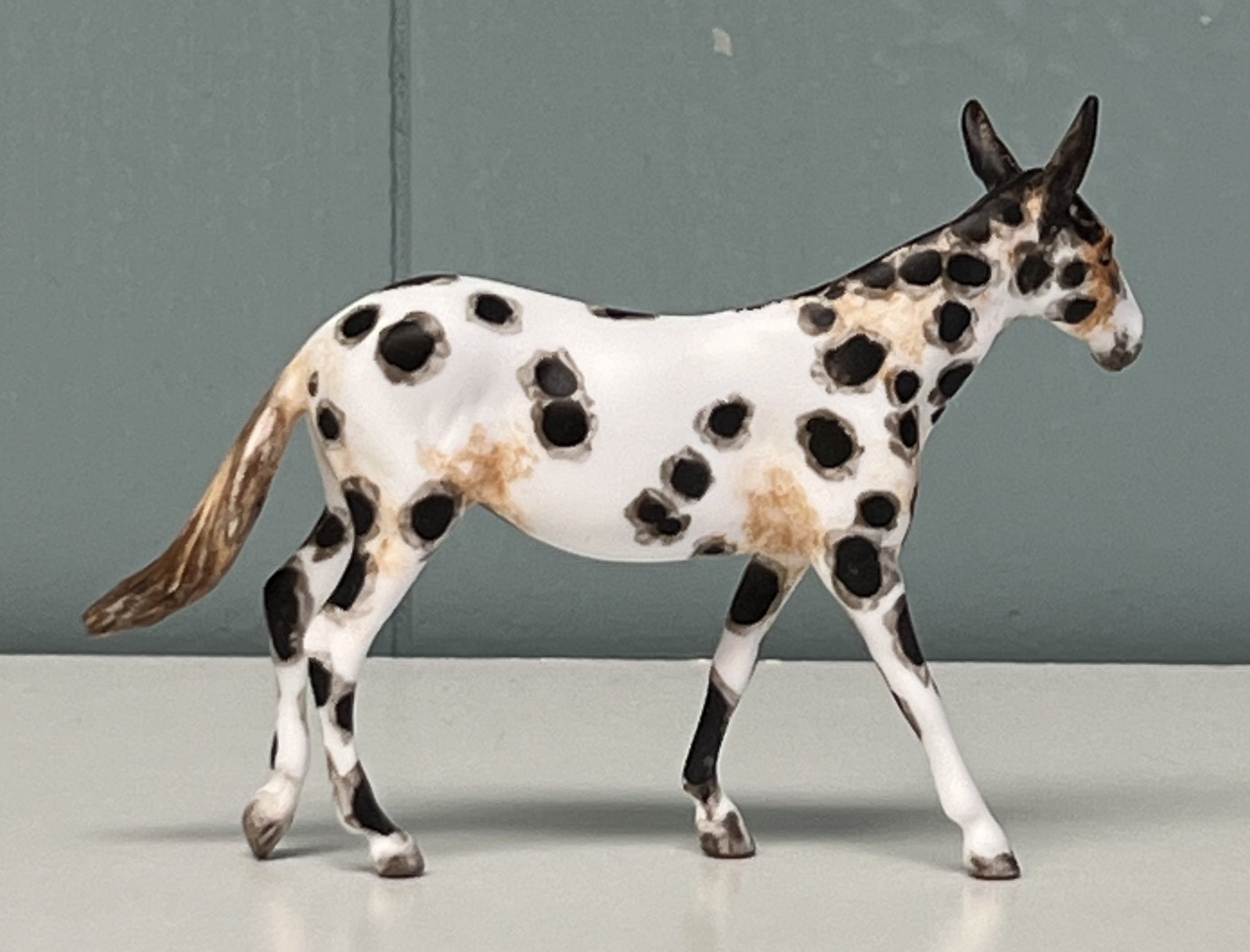 Bobalue OOAK Appaloosa Mule by Andrea Thomason Custom Mule Chip -  SAMPLE &amp; OOAK SALE APRIL 2024 SS424