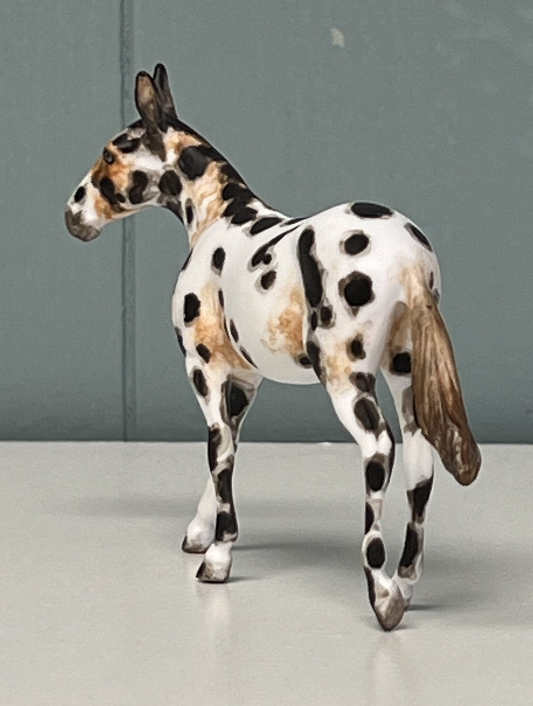 Bobalue OOAK Appaloosa Mule by Andrea Thomason Custom Mule Chip -  SAMPLE & OOAK SALE APRIL 2024 SS424