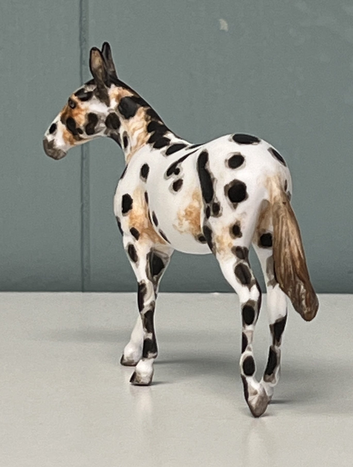 Bobalue OOAK Appaloosa Mule by Andrea Thomason Custom Mule Chip -  SAMPLE & OOAK SALE APRIL 2024 SS424