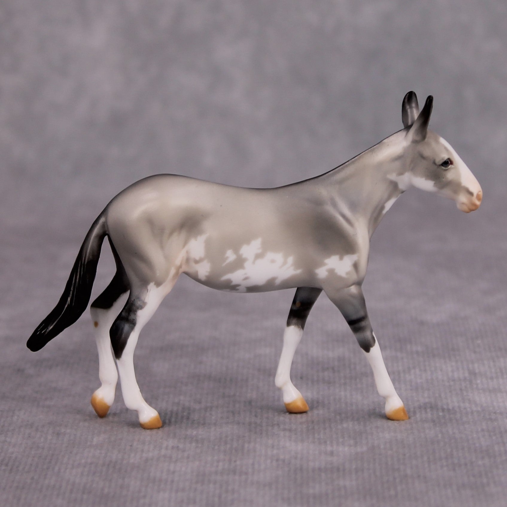 Quotient OOAK Grulla Pinto Mule Chip By Dawn Quick MM24