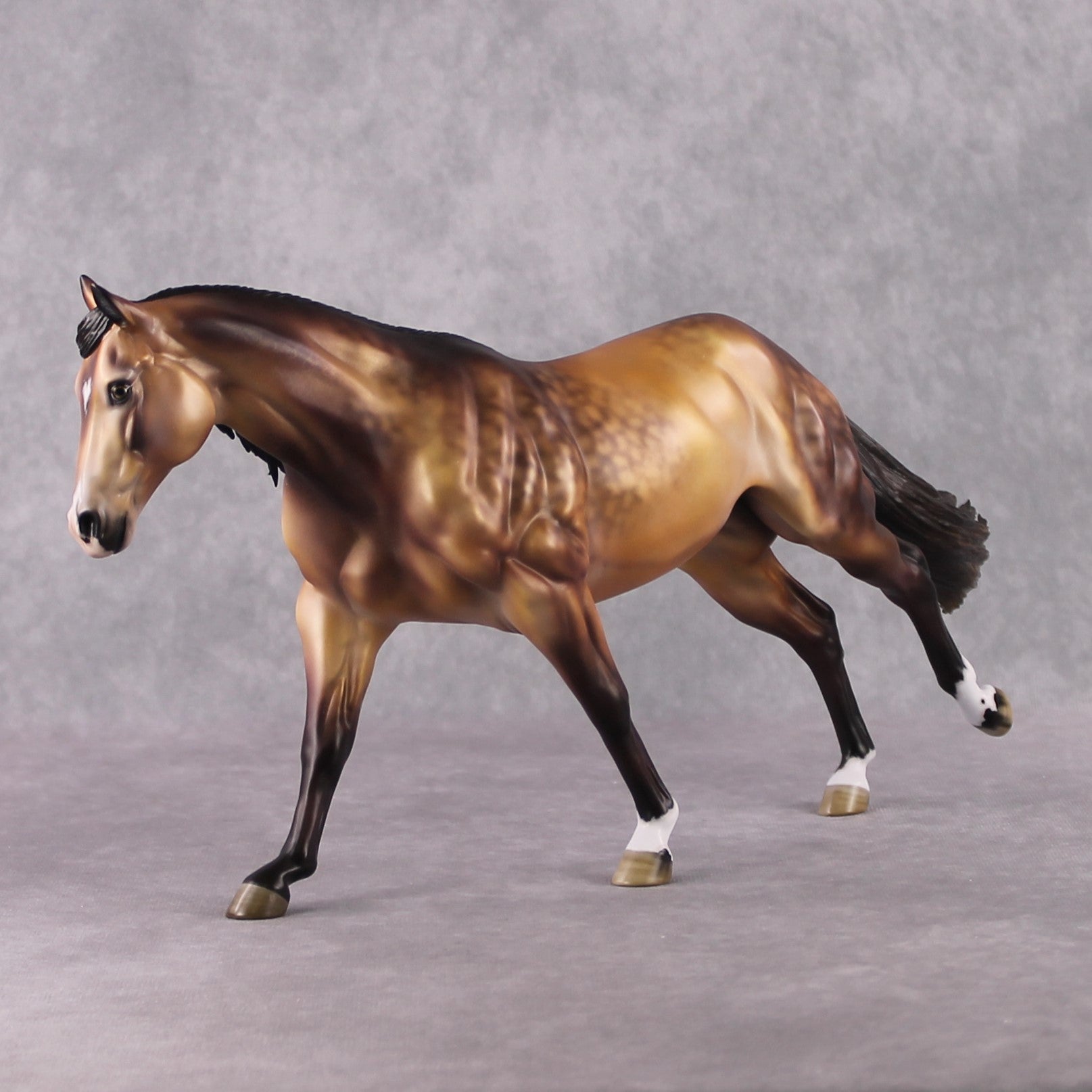 Stone Horses OOAK FCM "Jiovanni" - Dappled Buckskin Remington by Jess Hamill &amp; Mona Best Offer 2/04/2025