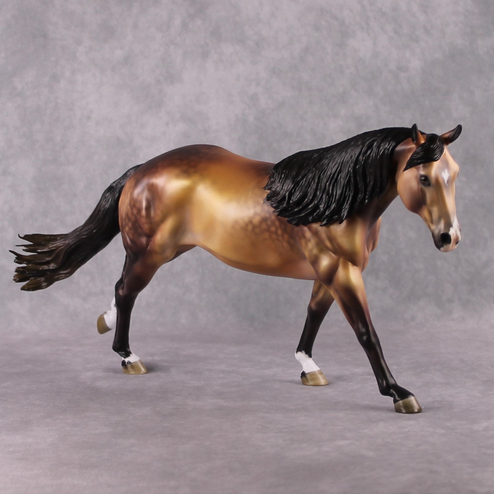 Stone Horses OOAK FCM "Jiovanni" - Dappled Buckskin Remington by Jess Hamill &amp; Mona Best Offer 2/04/2025