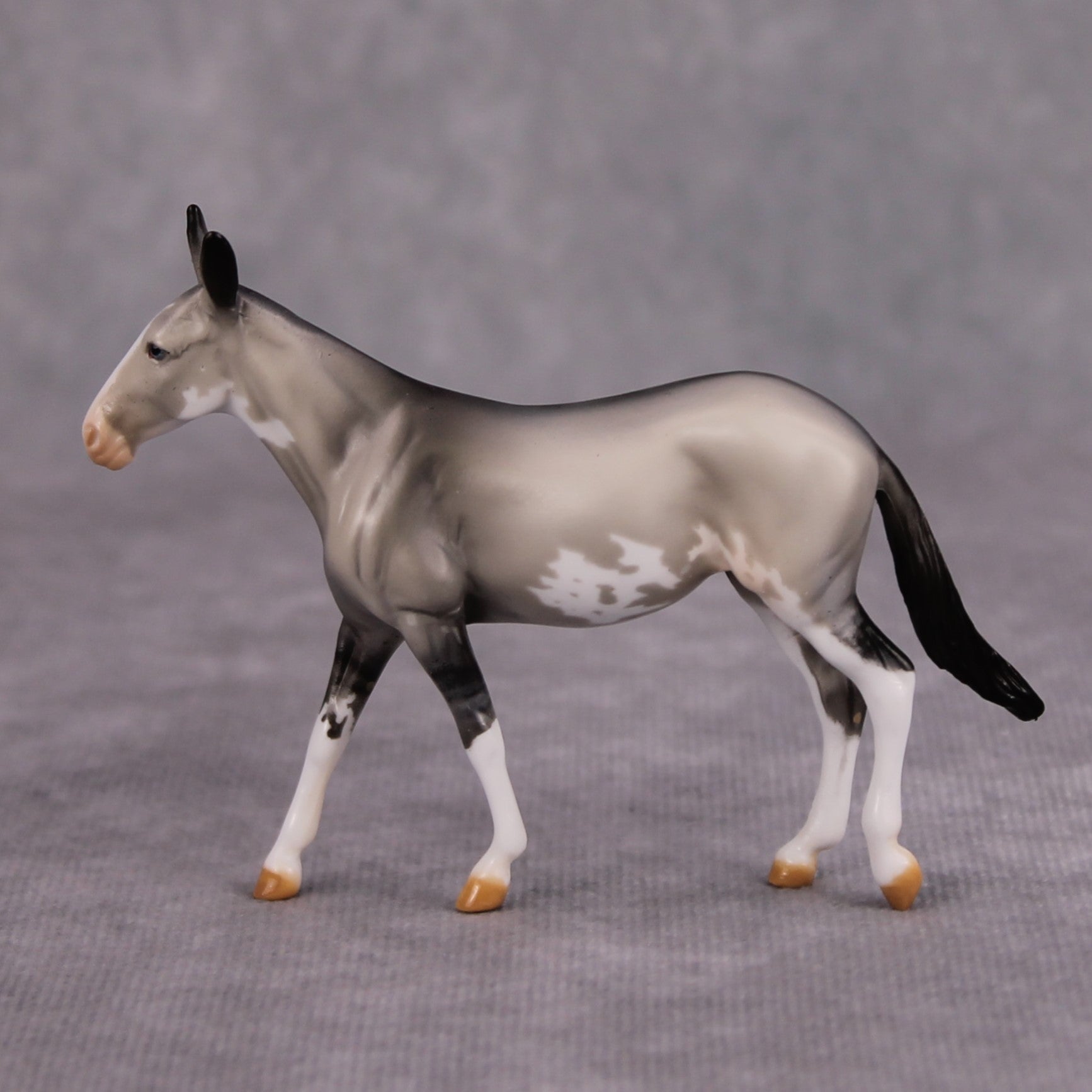 Quotient OOAK Grulla Pinto Mule Chip By Dawn Quick MM24
